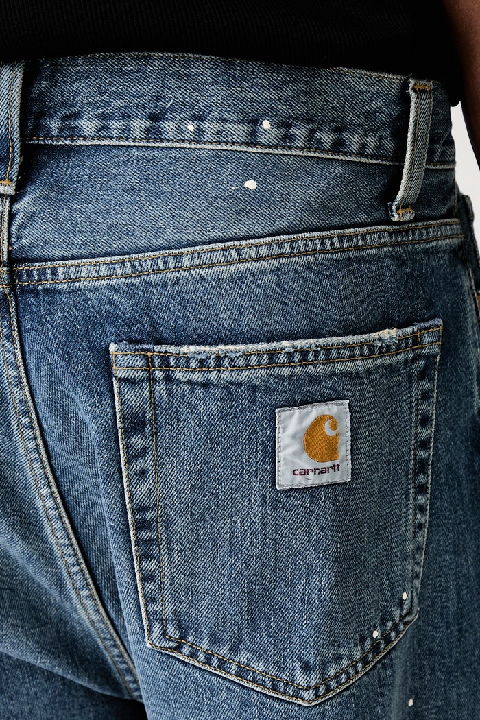 Carhartt WIP Landon blugi straight pentru bărbați albastru I034733