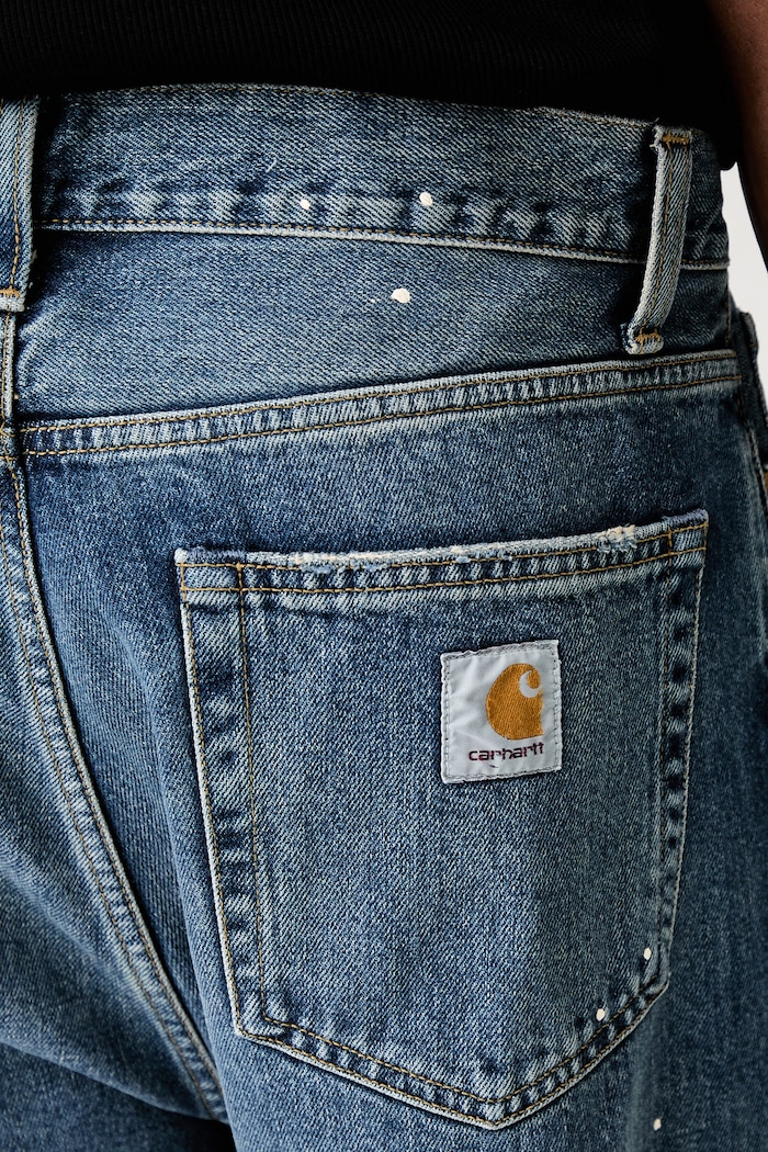 Carhartt WIP Landon blugi straight pentru bărbați albastru I034733