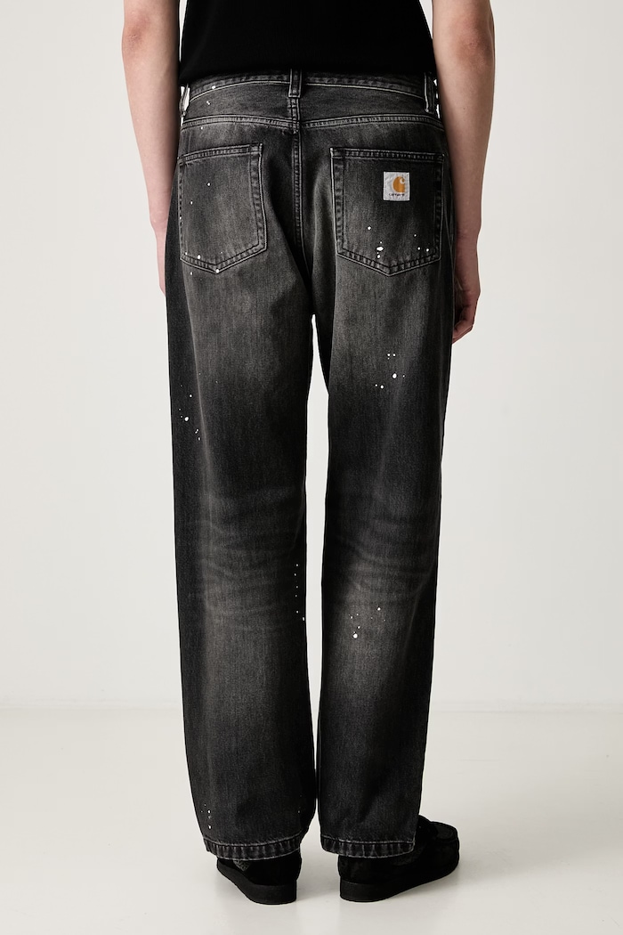 Одяг Carhartt WIP Landon джинси straight чоловічі I034733 сірий