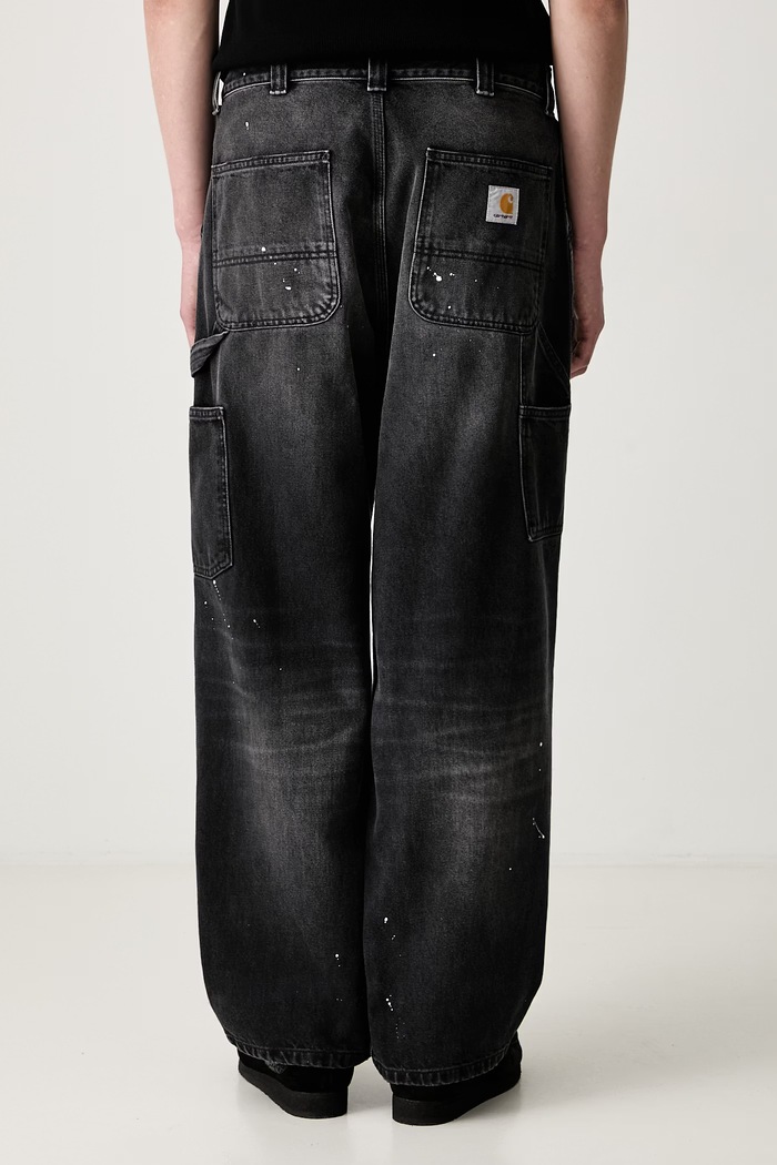 Odzież Carhartt WIP OG Single Knee jeansy relaxed fit męskie I037031 czarny