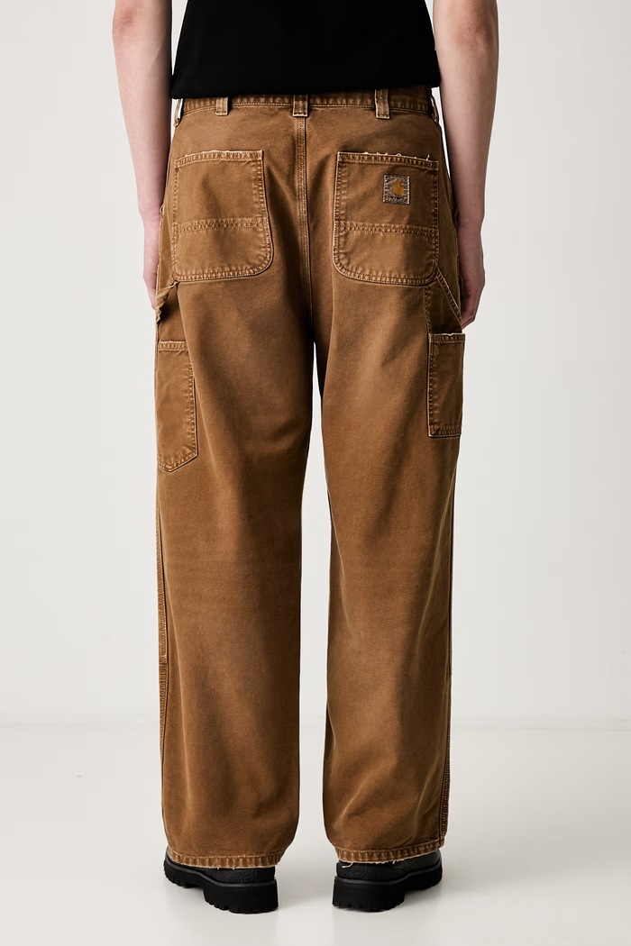 Odzież Carhartt WIP OG Double Knee spodnie bawełniane męskie I036869 brązowy
