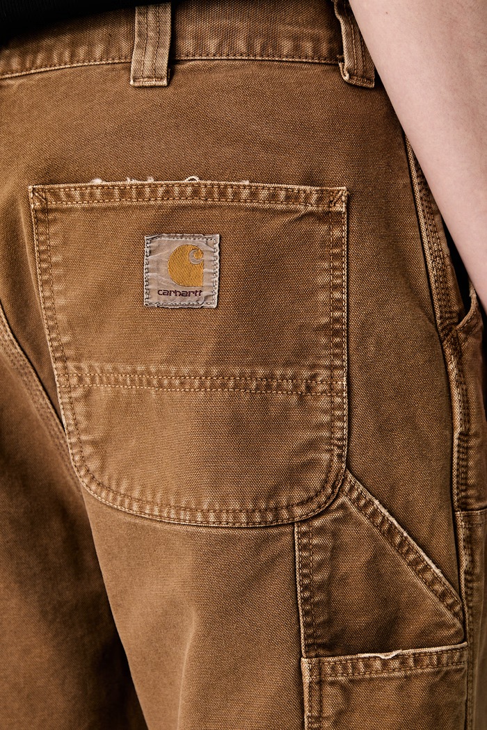 Carhartt WIP OG Double Knee spodnie bawełniane męskie brązowy I036869