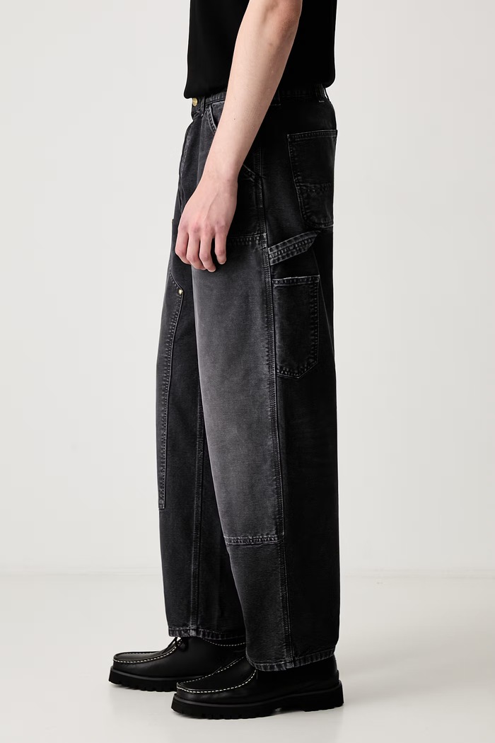 Carhartt WIP OG Double Knee spodnie bawełniane męskie I036869 czarny AW26