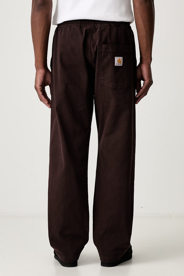 Odzież Carhartt WIP Floyde Pant spodnie męskie bawełniane z elastanem I033585 brązowy