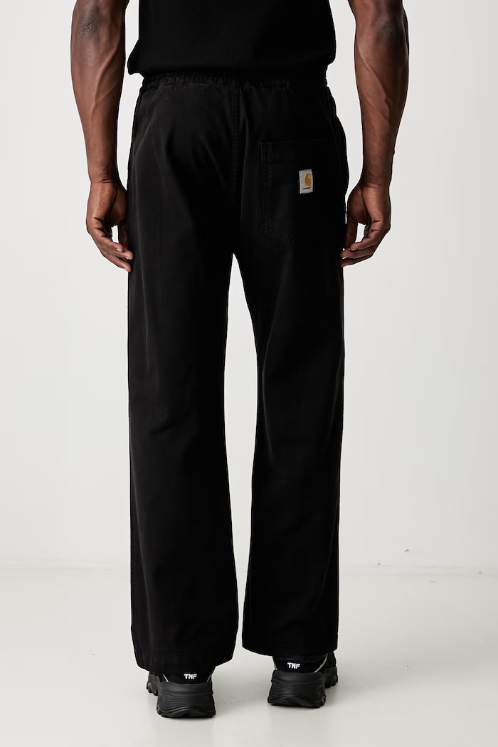 Одежда Carhartt WIP Floyde Pant брюки из хлопка с эластаном для мужчин I033585 чёрный