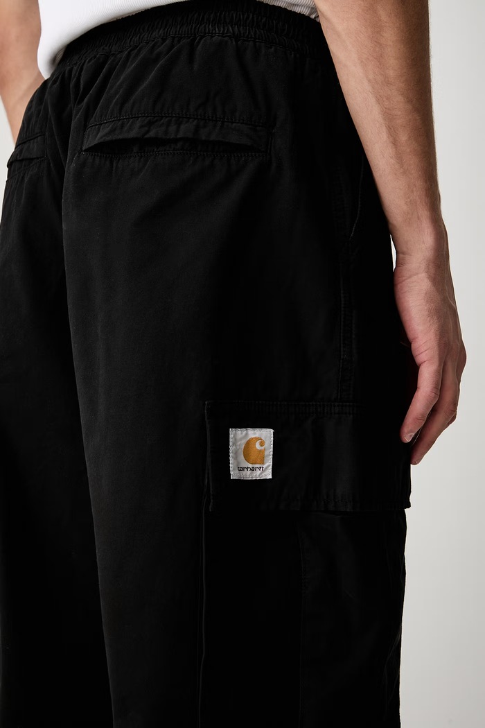 Carhartt WIP Mandler Cargo nohavice cargo bavlnené pánske I036874 čierna