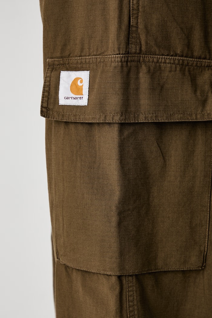 Carhartt WIP Kade Cargo spodnie cargo bawełniane męskie zielony I037575