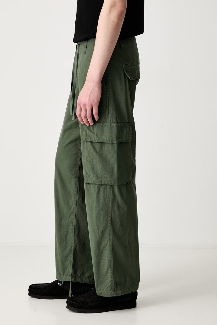 Carhartt WIP Kade Cargo spodnie cargo bawełniane męskie I037575 zielony AW26