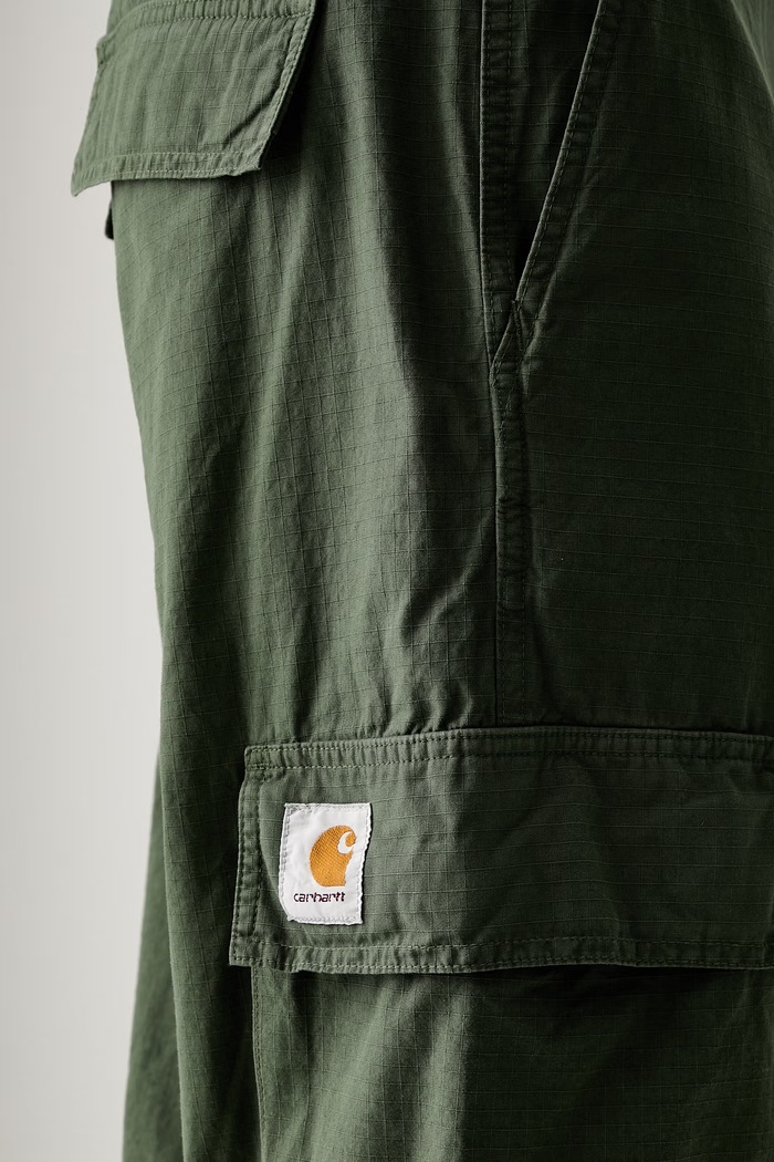Carhartt WIP Kade Cargo spodnie cargo bawełniane męskie zielony I037575
