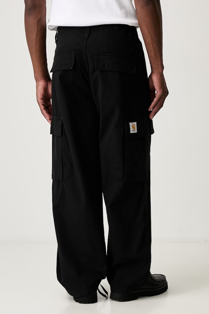 Odzież Carhartt WIP Kade Cargo spodnie cargo bawełniane męskie I037575 czarny