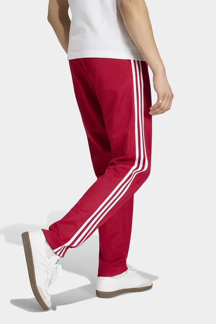 adidas Originals Teplákové nohavice pánske s bavlnou Beckenbauer KW0120 červená AW26