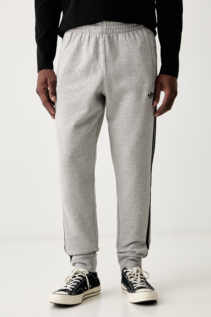 adidas Originals spodnie dresowe męskie z bawełną szary KU7643