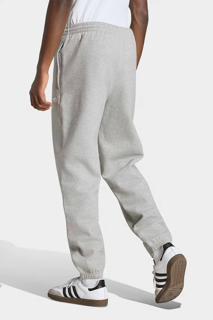 adidas Originals Teplákové nohavice pánske s bavlnou Trefoil Essentials KS9827 sivá AW26