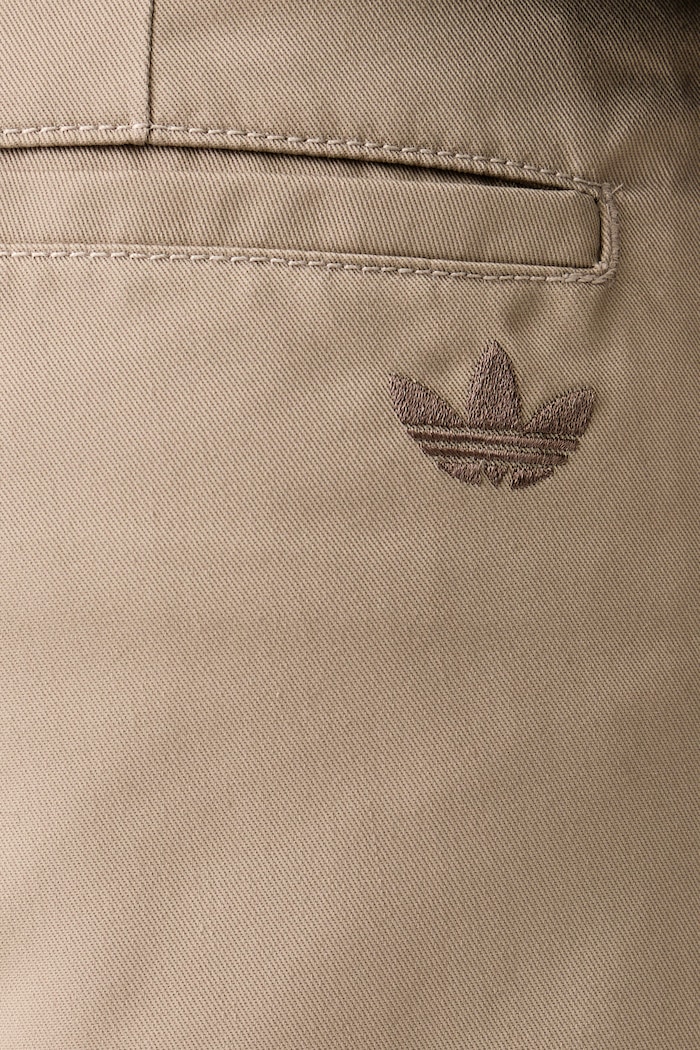 Spodnie męskie z bawełną adidas Originals beżowy KE4175