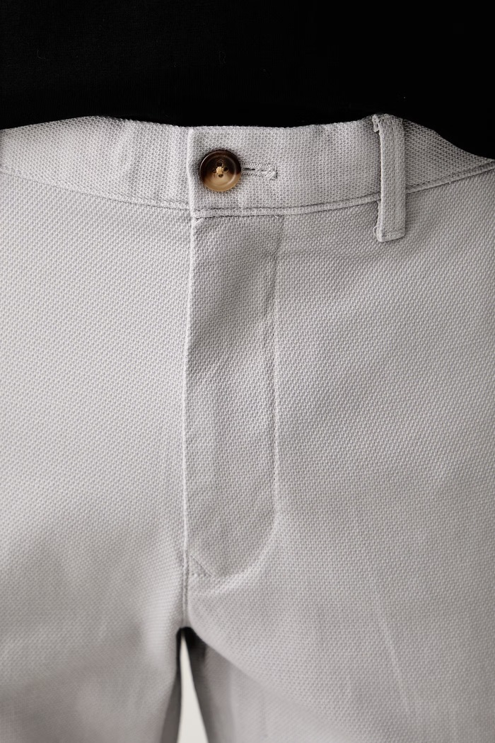 Tommy Hilfiger pantaloni slim fit pentru bărbați din bumbac cu elastan gri MW0MW43151