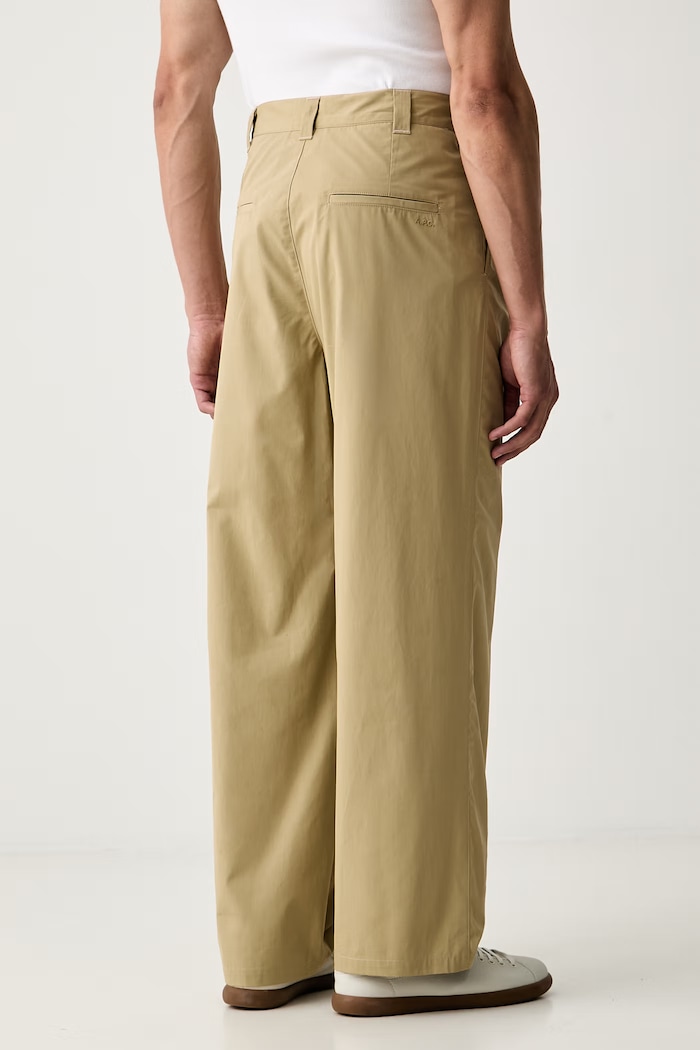 Odzież A.P.C. spodnie męskie bawełniane pantalon ricky COHTF.H08027 beżowy