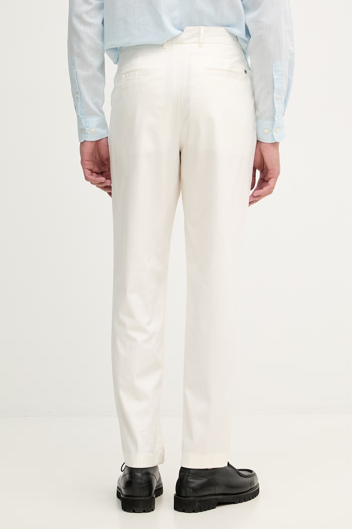 Îmbrăcăminte BOSS pantaloni pentru bărbați, cu lyocell C-Perin-W-WG-261F 50566948 bej