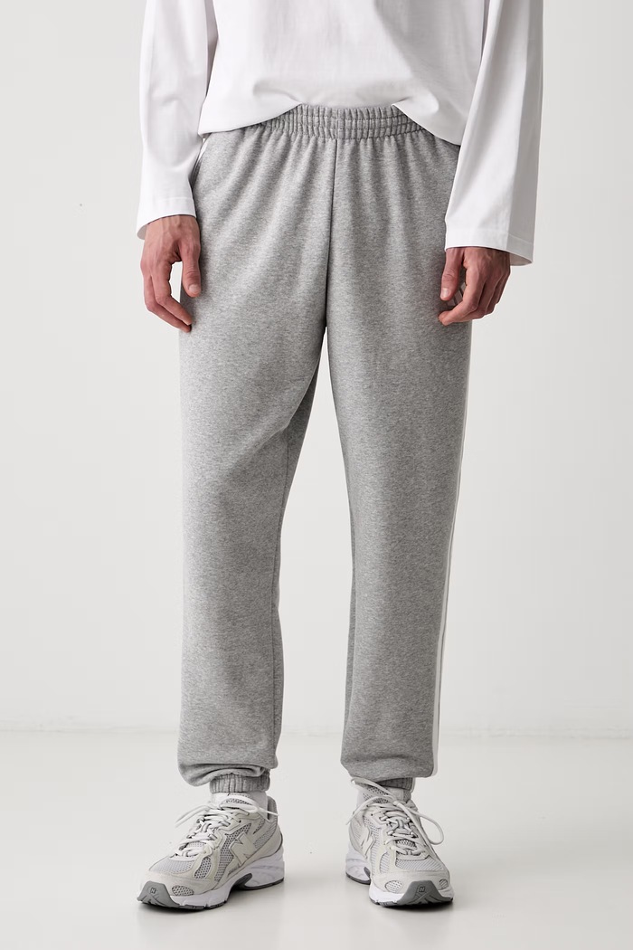 adidas spodnie dresowe męskie z bawełną Three Stripes szary KY4127
