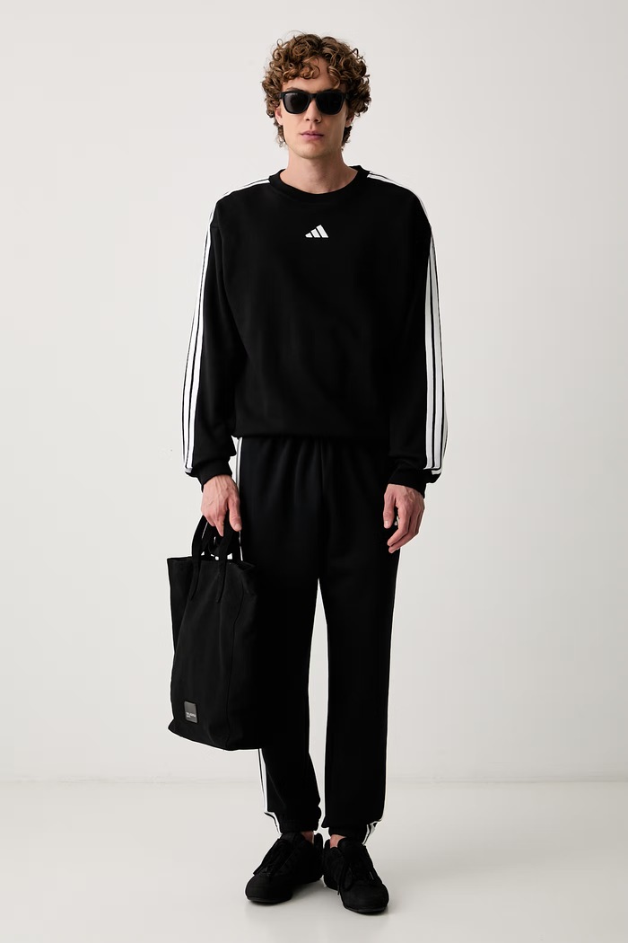 adidas spodnie dresowe męskie z bawełną Essentials KY6526 czarny AW26