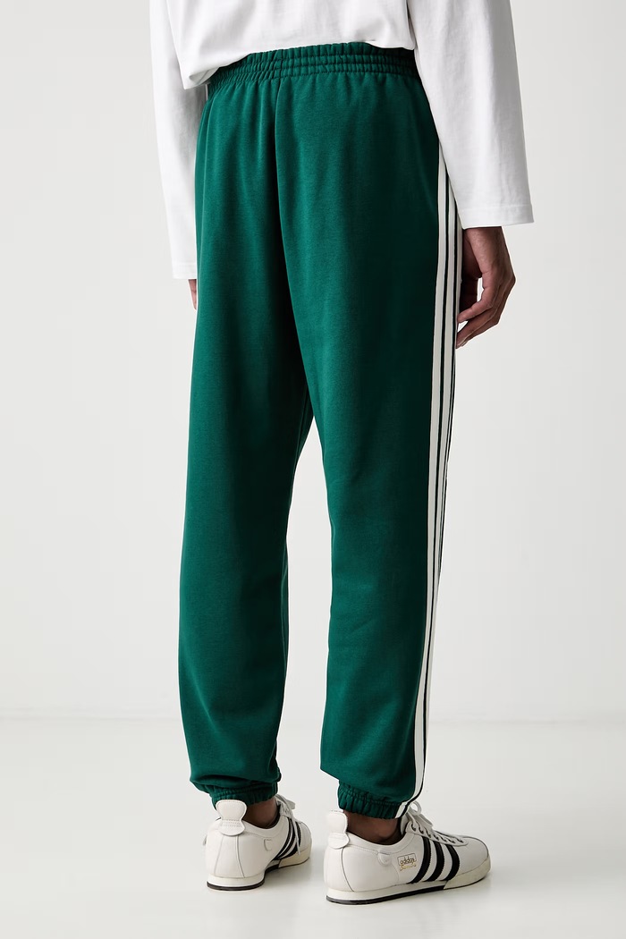 Odzież adidas spodnie dresowe męskie z bawełną Three Stripes KY4129 zielony