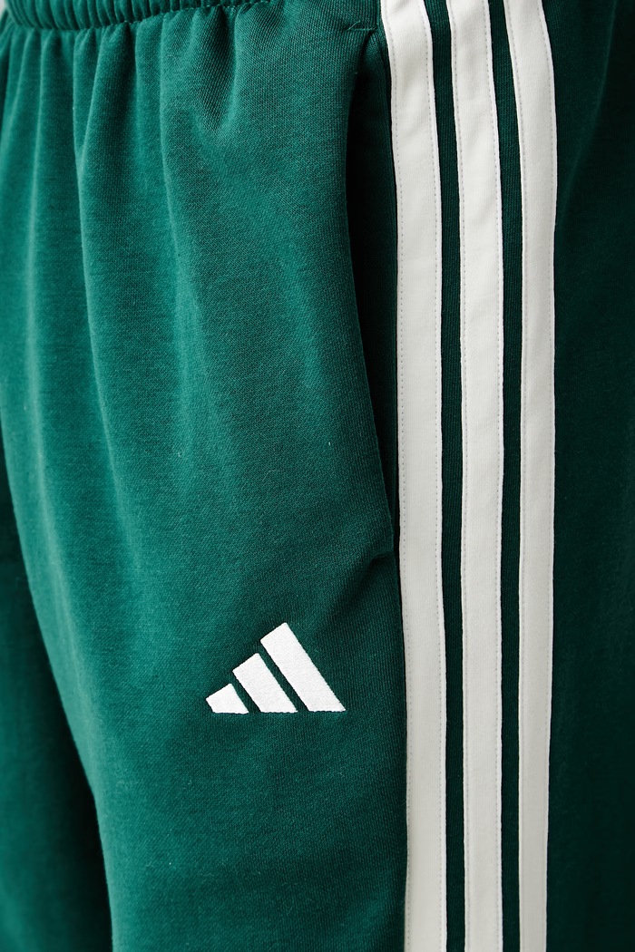 adidas spodnie dresowe męskie z bawełną Three Stripes KY4129 zielony