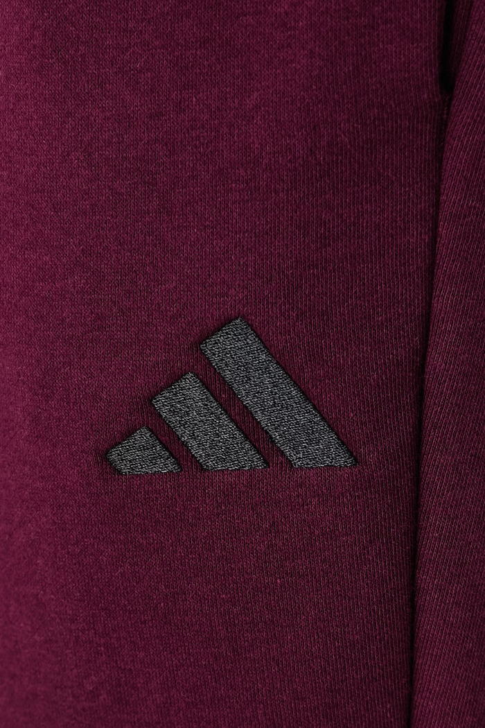 Spodnie dresowe męskie z bawełną Essentials Feelcozy adidas KF2382 bordowy