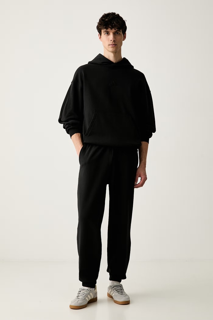 adidas spodnie dresowe bawełniane KW2288 czarny AW26