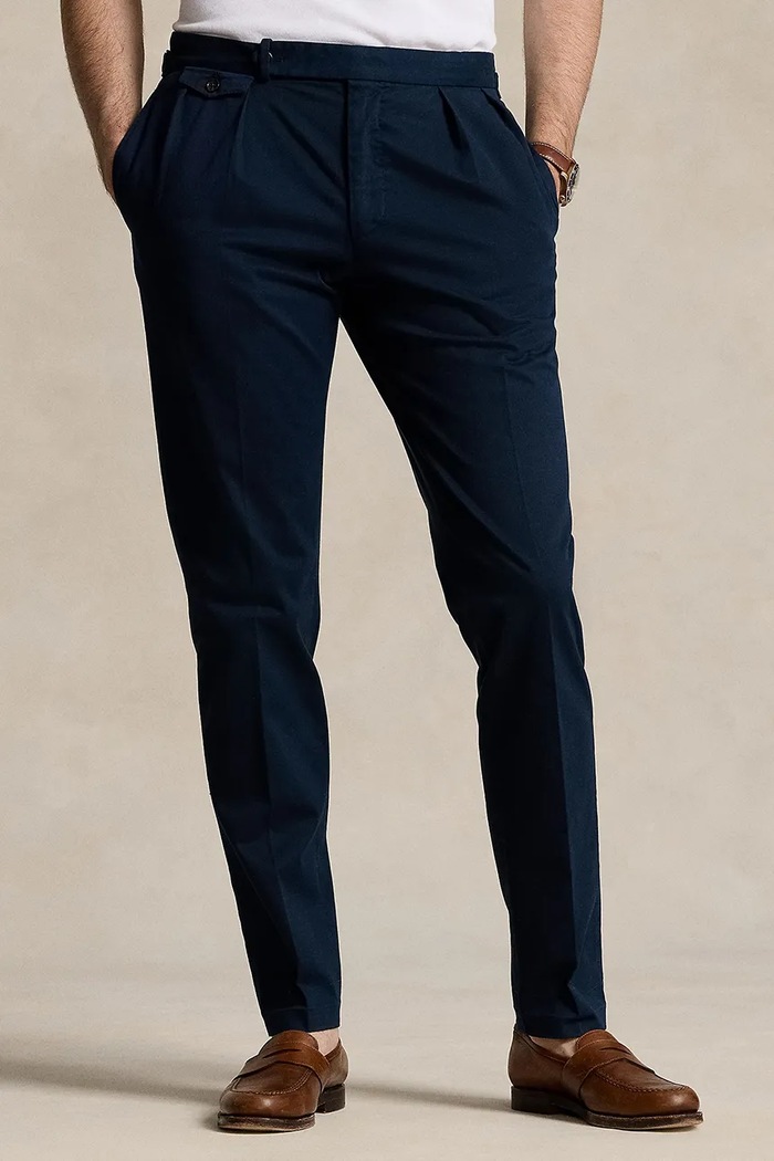 Polo Ralph Lauren spodnie męskie z bawełną granatowy 715919475