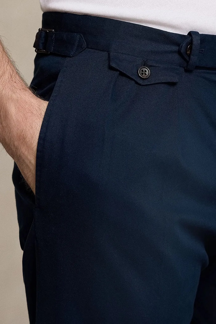 Polo Ralph Lauren spodnie męskie z bawełną granatowy 715919475