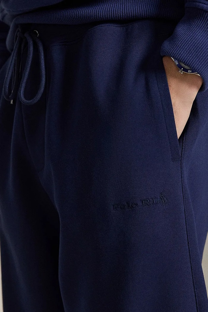 Polo Ralph Lauren pantaloni de trening pentru bărbați, cu bumbac bleumarin 710B19069