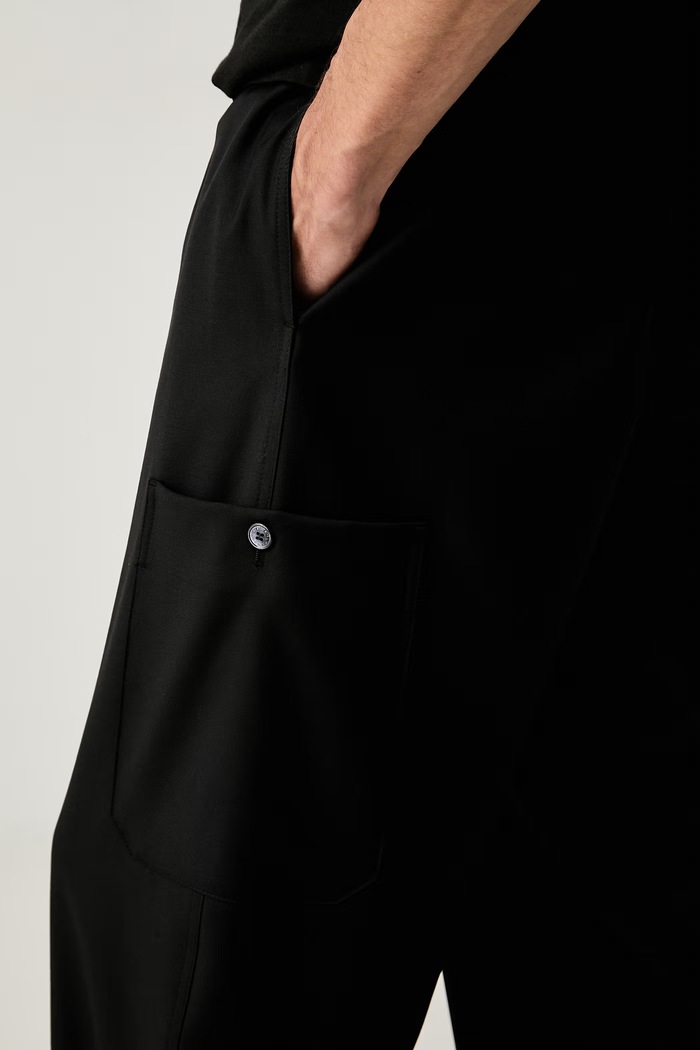 Kenzo spodnie regular męskie wełniane FG65PA5209TV czarny