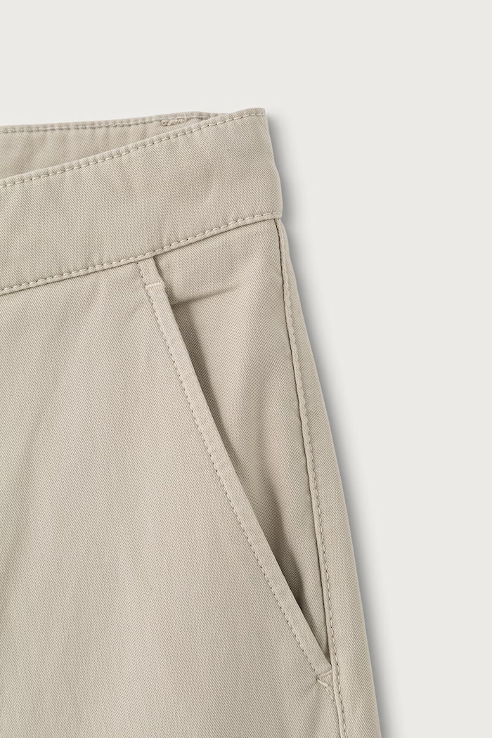 Odjeća BOSS Orange Hlače chinos za muškarce od pamuka s elastanom Chino_ST_2 50564343 bež
