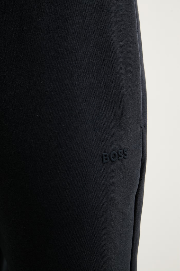 BOSS Green pantaloni de trening pentru bărbați, din bumbac cu elastan Hadiko bleumarin 50565748