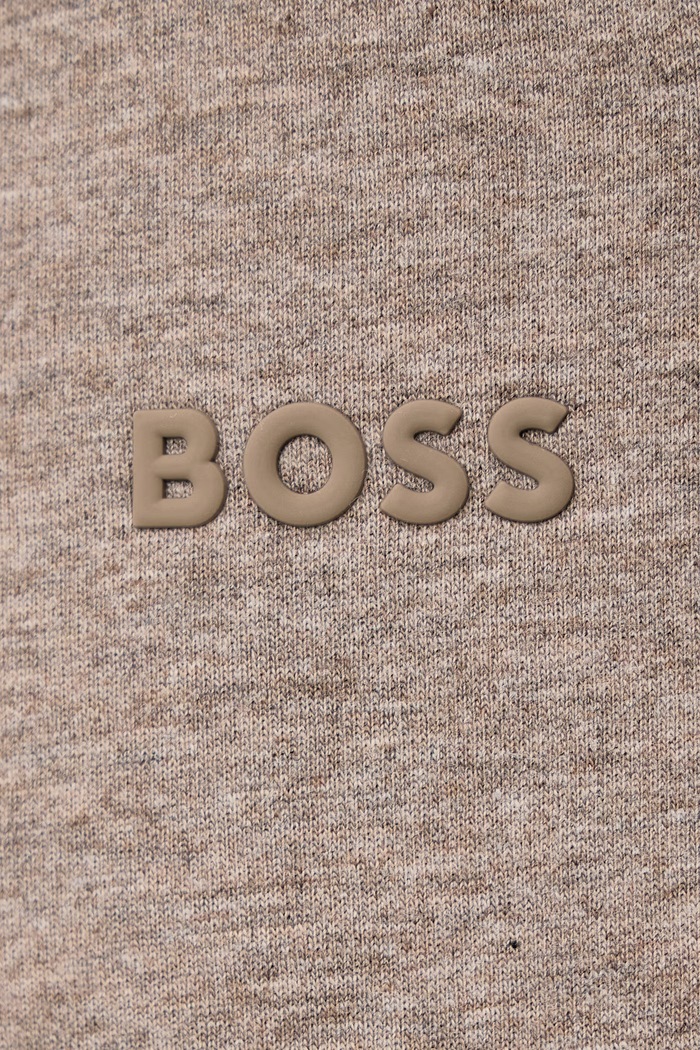 Spodnie dresowe męskie bawełniane z elastanem Hadiko BOSS Green 50565748 brązowy
