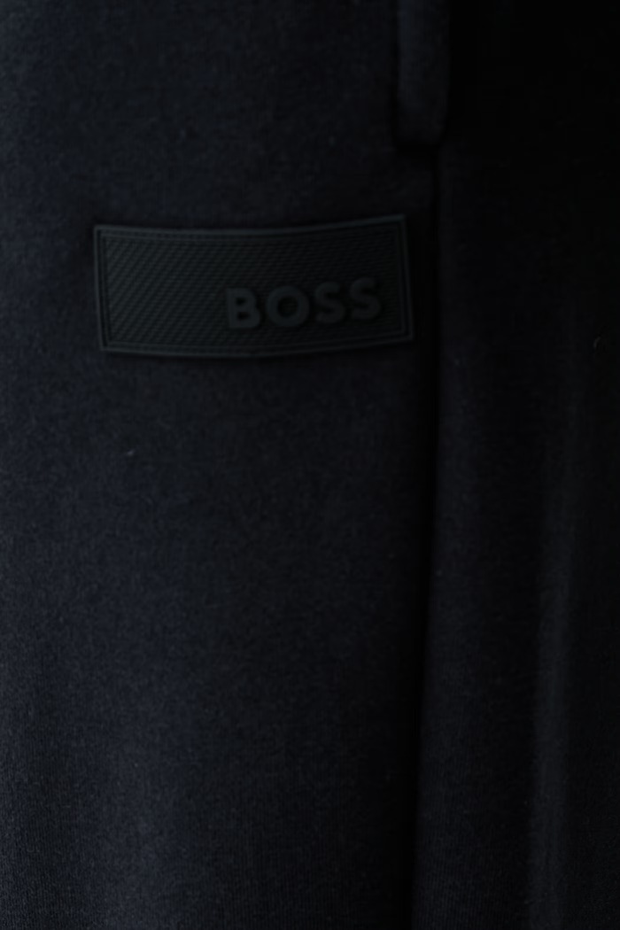 BOSS Green spodnie dresowe męskie z bawełną JT_Long Pants 50564096 granatowy