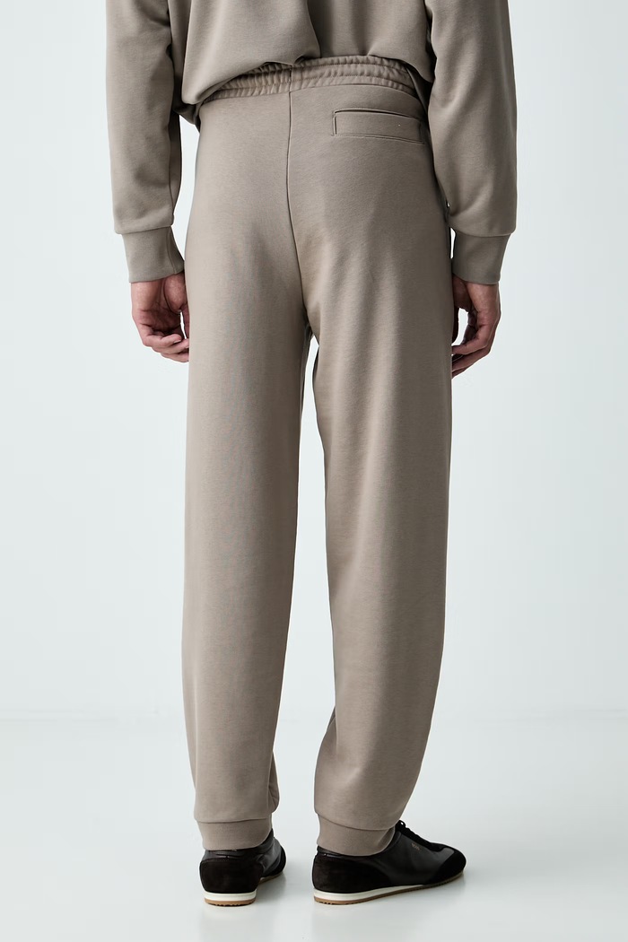 Odzież BOSS Green spodnie dresowe męskie z bawełną JT_Long Pants 50564096 beżowy