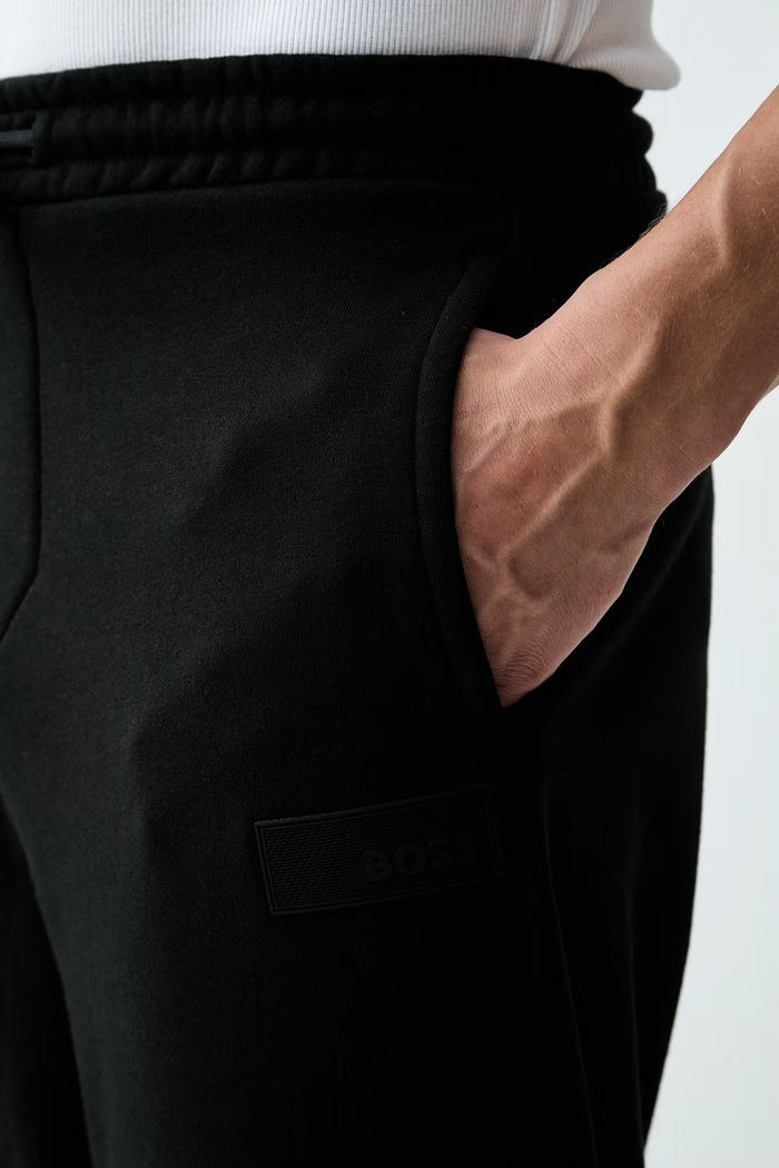 BOSS Green спортивные штаны для мужчин с хлопком JT_Long Pants чёрный 50564096