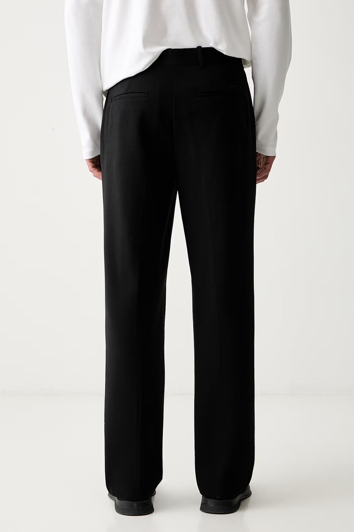 Дрехи Calvin Klein официален панталон мъжки с вискоза LV04LF626G черен