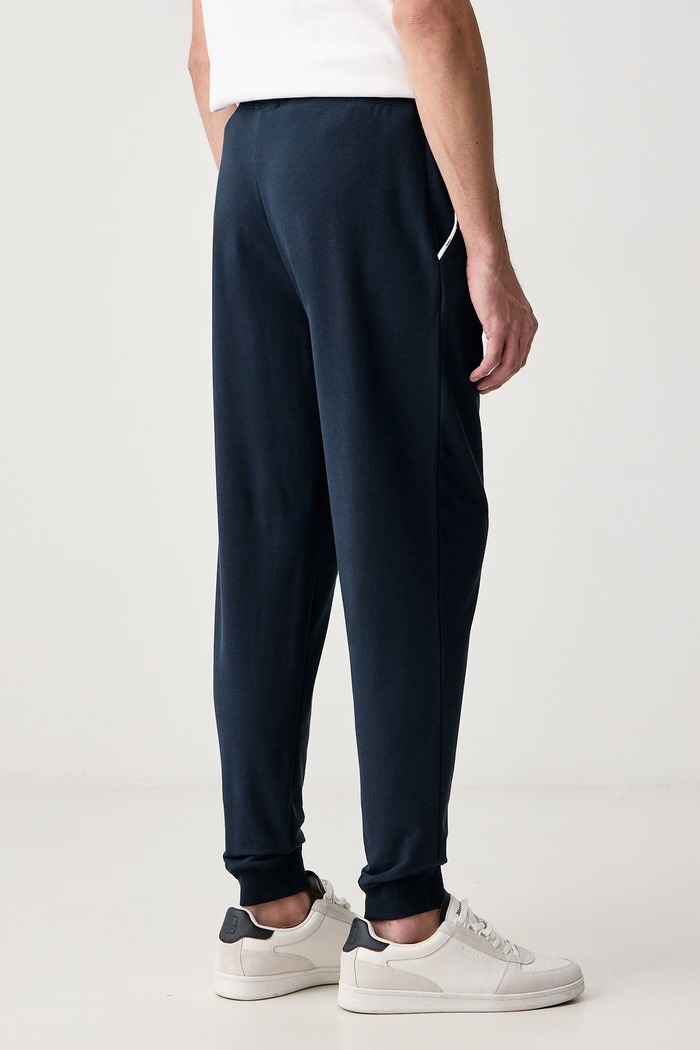 Oblečenie HUGO Nohavice loungewear pánske s bavlnou NOAH PANTS 50566158 tmavomodrá