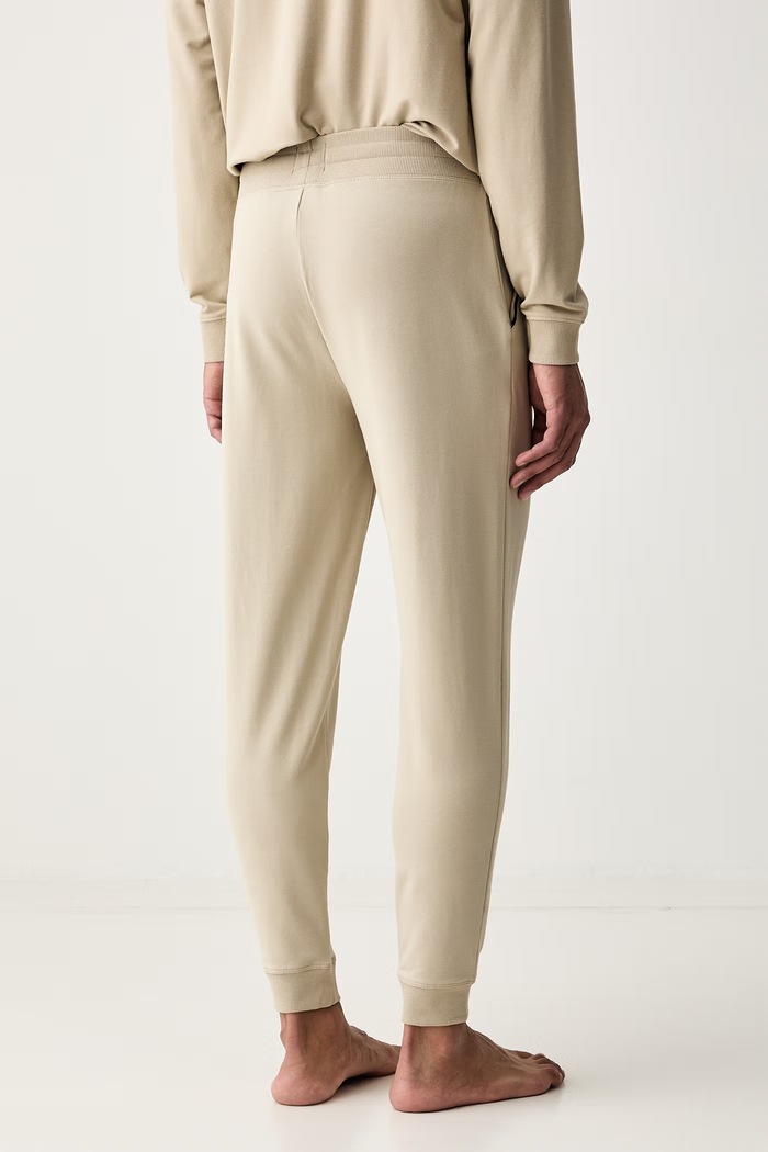 Odjeća HUGO loungwear hlače za muškarce s pamukom NOAH PANTS 50566158 bež