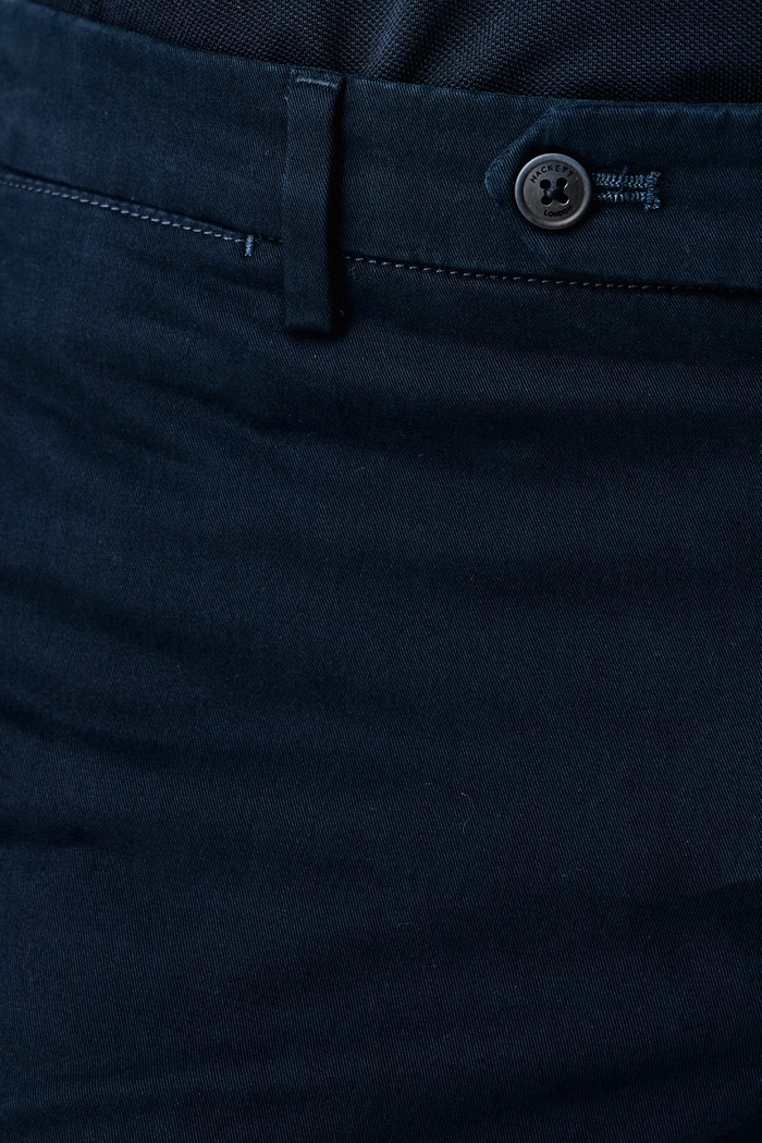 Spodnie chinos męskie bawełniane z elastanem Hackett London HM2100068R granatowy