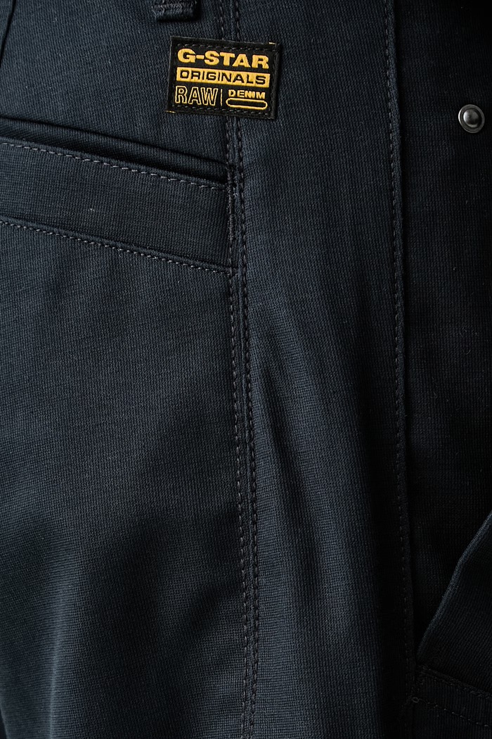 G-Star chino hlače moške bombažne Bronson 3.0 Slim Chino mornarsko modra D26336.E573
