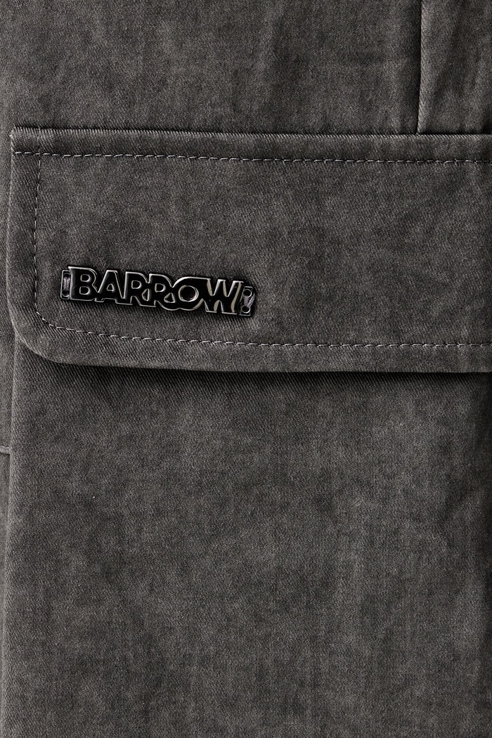 Spodnie cargo męskie bawełniane Barrow F6BWUAPA086 szary