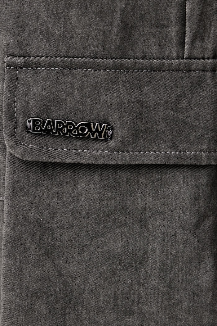 Spodnie cargo męskie bawełniane Barrow F6BWUAPA086 szary