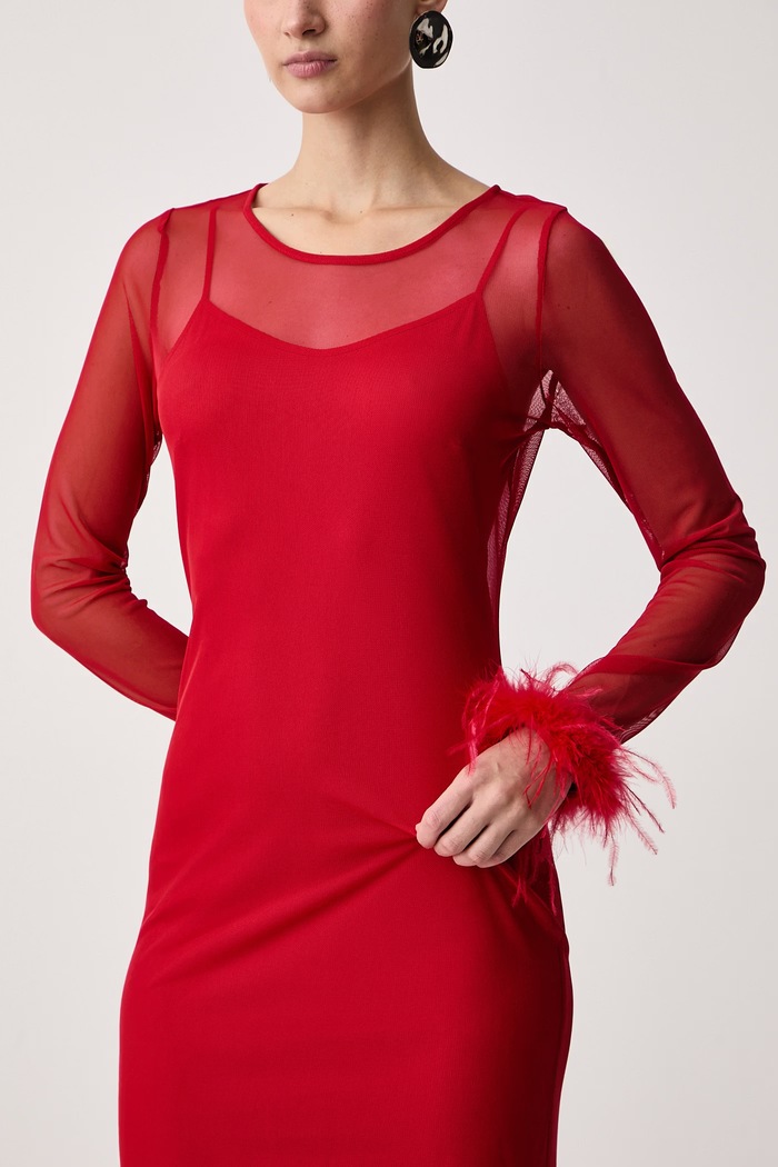 Sukienka Never Fully Dressed czerwony NFDDR3986