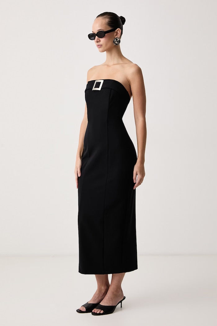 Le Privé Sukienka ARMANDE NOIR LP00843 czarny AW26