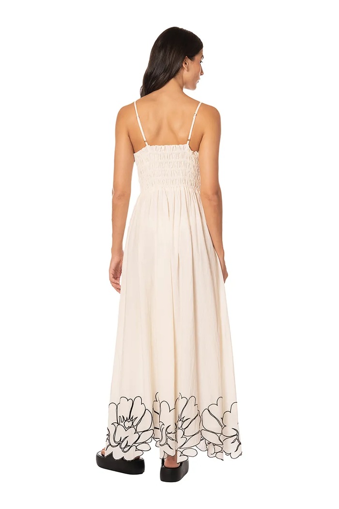 Maaji Sukienka letnia bawełniana Sunroot Isis PT3407CLD001 biały AW26