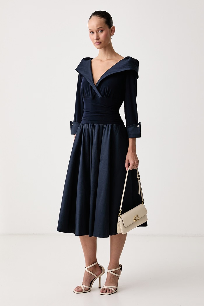 Joseph Ribkoff Sukienka 264723 granatowy AW26