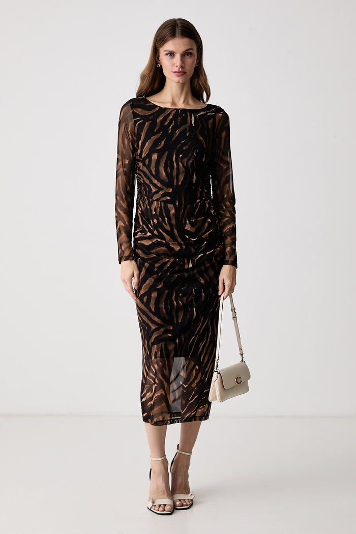 Joseph Ribkoff Sukienka drapowana 264211 czarny AW26