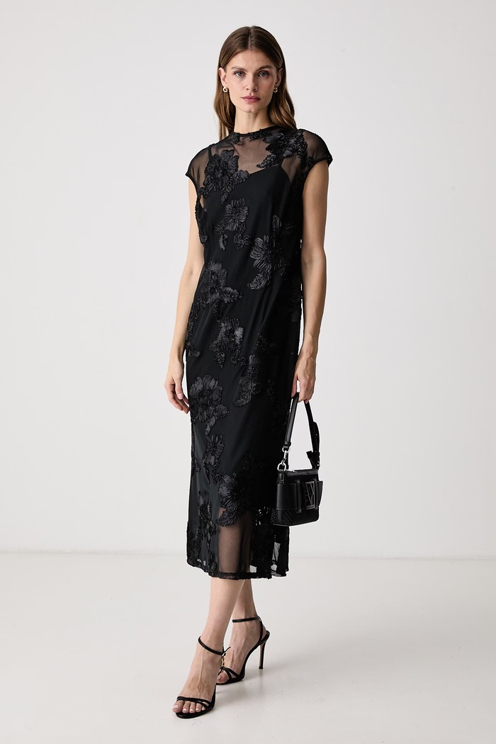 Joseph Ribkoff Sukienka rozkloszowana 264143 czarny AW26